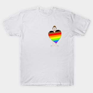 Gay Pride Heart T-Shirt